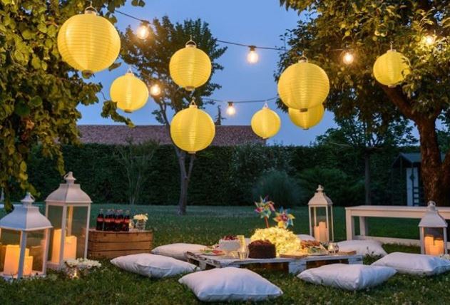 Allestimento elegante per evento